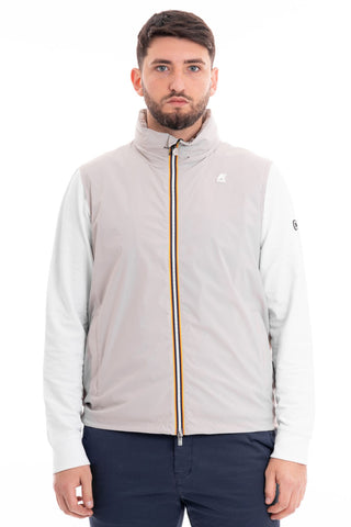 K-WAY SLEEVELESS JACKET VALEN STRETCH NYLON JERSEY MEN K3131JW 634