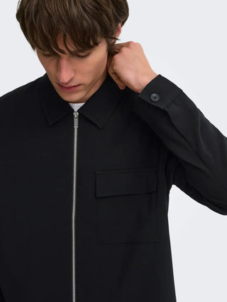 ONLY&SONS WILL GIACCA CON TASCHINO E ZIP 22038673 JBK