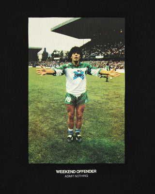 WEEKEND OFFENDER T-SHIRT MARADONA WEKENDOFFENDER PT1B32 EL DIEZ BLK
