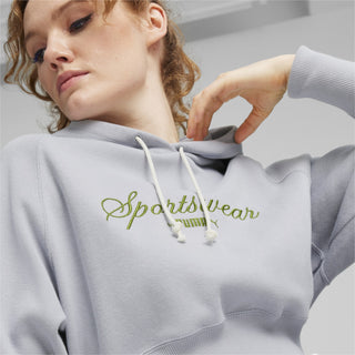 PUMA FELPA CLASSICS RELAXED CROPPED HOODIE DONNA 624273 63