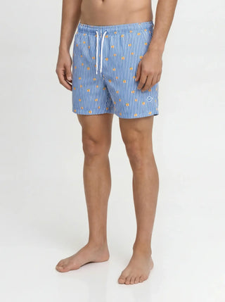 JACK&JONES MAUI BREEZE BOXER MARE FANTASIA A RIGHE CON ARANCE 12291425 DEL