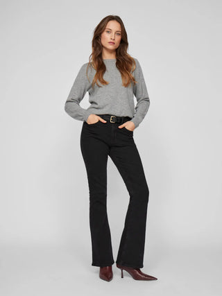 VILA BETTY JEANS A ZAMPA FLARED 14105101 BLK