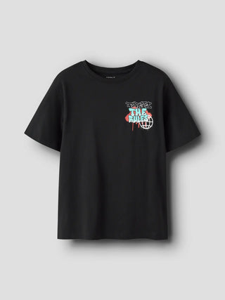 NAME IT MFLYNN T-SHIRT CON STAMPA 13254326 BLK