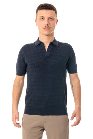 MARKUP POLO MEZZA MANICA PUNTO SPIGATO UOMO MK890038 BLU