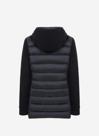 COLMAR GIACCA LUNGA IN NYLON TRAPUNTATO CON DETTAGLI IN MAGLIA 20000016 1JX 99