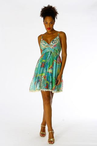 POSITANO BY JEAN PAUL ABITO MINI VISCOSA 
SPALLINA FANTASIA 32339 07