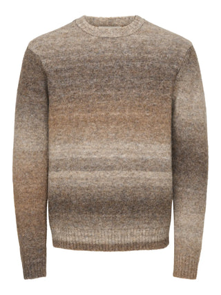 ONLY&SONS MAGLIONE MACK GIROCOLO SFUMATA 22039389 CFB
