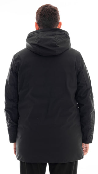 MARKUP PARKA LUNGO IN TESSUTO TECNICO UOMO MK24007 NER