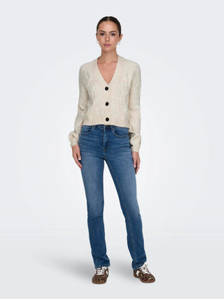 JACQUELINE DE YONG SUSANNA CARDIGAN LONG SLEEVE WOMEN
 (WHITECAP GRAY) 15328353 WTG