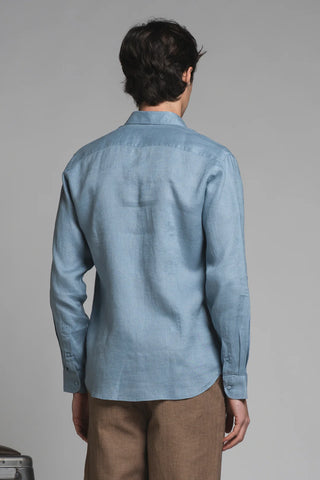 IMPURE CAMICIA CON COLLO FRANCESE UOMO 100% LINO RILEY LIN170