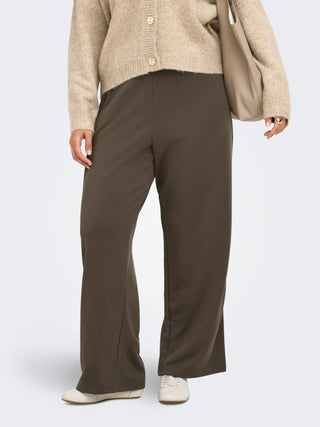 ONLY CARMAKOMA CAYLA PANTALONE DI TUTA CON RIGHE BIANCHE 15377824 BKN