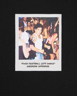 WEEKEND OFFENDER T-SHIRT LET'S DANCE CON STAMPA MARADONA PT3A21 LETS DANCE BLK