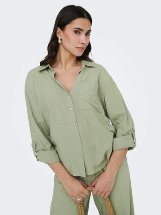 JACQUELINE DE YONG CAYA CAMICIA IN LINO 15346548 LOK
