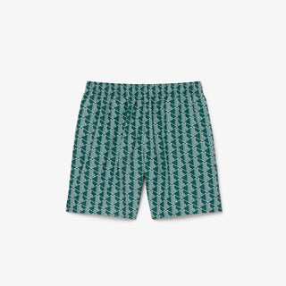 LACOSTE BOXER MARE MIDI CON STAMPA CON MONOGRAMMA MH9086 D1R