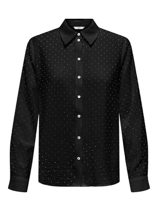 JACQUELINE DE YONG RINA CAMICIA CON BRILLANTINI 15359454 BLK
