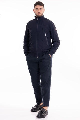 MARKUP BOMBER JACKET WITH ZIP SOFTSHELL STRETCH MK694031 BLUE