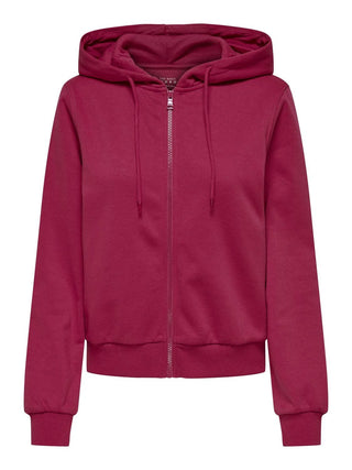 ONLY BEAUTIFUL SWEATER LONG SLEEVE CREW NECK WITH ZIP AND HOOD WOMEN 15326712 GRA