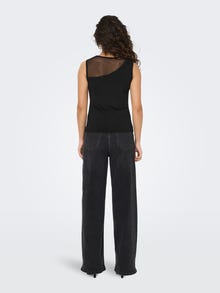 JACQUELINE DE YONG KIRKBY TOP CON SCOLLATURA VELATA DONNA 15350495 BLK