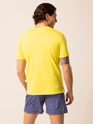 LORD PARTENOPEI T-SHIRT WITH PATTERN POCKET TM24-TILE GIA