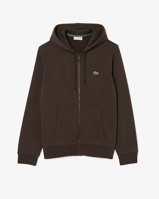 LACOSTE FELPA LACOSTE CON CAPPUCCIO IN PILE CON ZIP SH9626 SKB