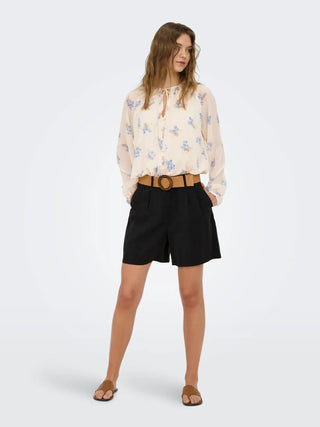 ONLY IBIZA PANTALONCINI CORTI CON CINTURA 15370298 BLK