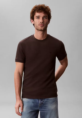 CALVIN KLEIN JEANS T-SHIRT SLIM MICRO WAFFLE CREWNK CK UOMO LV04RF206G BAY