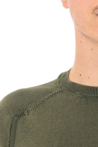 MARKUP MAGLIONCINO IN MAGLIA TRAPUNTATO SU SPALLE MANICA LUNGA UOMO MK10008 MLR