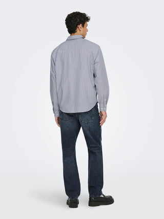 ONLY&SONS CAMICIA ONS GIORGIO TESSUTO RIGATO 22036696 PBW