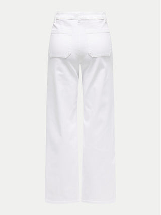 JACQUELINE DE YONG PANTALONI IRIS A PALAZZO DONNA  (col:white) 15341269 WHT