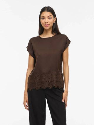 VILA ELETTE TOP IN RASO E PIZZO 14117964 CFB