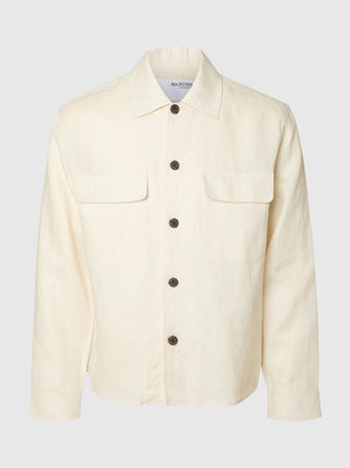 SELECTED HOMME WYATT OVERSHIRT IN LINO LOOSE 16089995 ERT