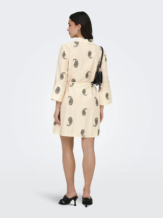 JACQUELINE DE YONG THEA ABITO 7/8B CON RICAMO DONNA 15367959 ECR