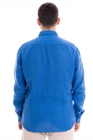 MASTRICAMICIAI CAMICIA IN LINO COLLO FRANCESE FS069 MC309 33 LUCA