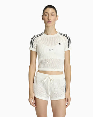 ADIDAS ORIGINALS T-SHIRT IN CROCHET ADIDAS KE0200