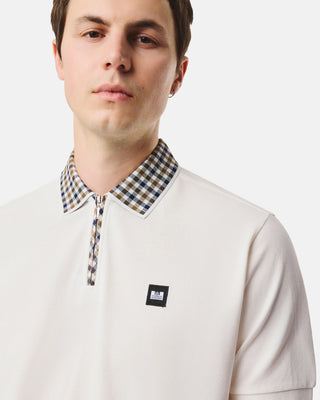 WEEKEND OFFENDER POLO TIPASA CON COLLETTO CHECK WEEKEND OFFENDER, CHIUSURA ZIP PO1B03 TIPASA GHO