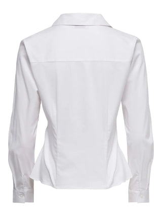 JACQUELINE DE YONG CAMICIA MIO SCOLLO V JDY 15370452 WHT