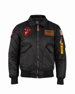 TOP GUN TOP GUN BOMBER “FLIGHT JACKET” IN NYLON CON PATCH TGJ2141 1500