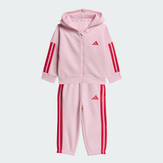 ADIDAS TUTA 3 STRISCE CON CAPPUCCIO E ZIP BIMBA KR9317