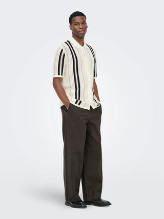 ONLY&SONS LEON CAMICIA RIGATA A MAGLIA 22036679 CLD