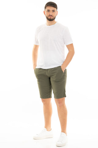 IMPURE MEN'S CHINO SHORT TROUSERS IN LINEN BLEND CHS1939 C03
