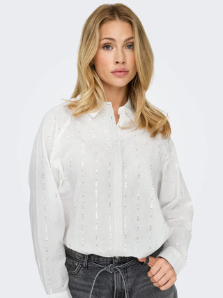 ONLY CAMICIA ONL MINNA CON APPLICAZIONI STRASS 15344656 CLD