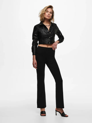 JACQUELINE DE YONG PANTALONI PRETTY A ZAMPA 15196908  BLK