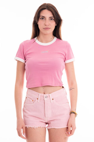 LEVI'S T-SHIRT GRAPHIC RINGER MINI DONNA A3523 0065