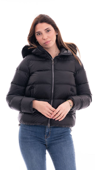 COLMAR GIUBBOTTO CORTO IN PIUMA CON CAPPUCCIO IN PELLICCIA DONNA 2216E 2Y0 99