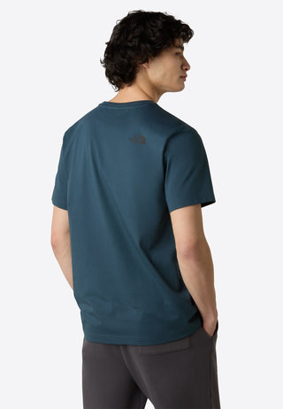 THE NORTH FACE T-SHIRT FINE TEE DEEP CYPRESS UOMO NF0A8A6MBSA