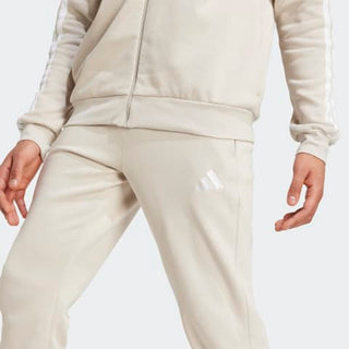 ADIDAS TUTA COMPLETA FELPA ZIP + PANTALONE 3 STRISCE CON LOGO UOMO JX5547