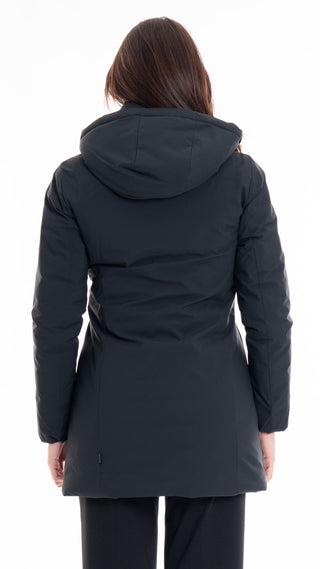 SAVE THE DUCK RACHEL COAT WITH HOOD WOMEN D40060W MATT19 10000