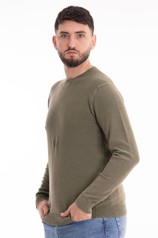 MARKUP CREW NECK SWEATER LONG SLEEVED POINT RICE MK690012 MLR