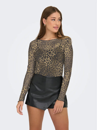 JACQUELINE DE YONG ELSA T-SHIRT IN RETE DONNA 15356004 CBL