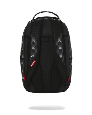 SPRAYGROUND ZAINO GRAY PEEKING CHARACTER CHECK B8872